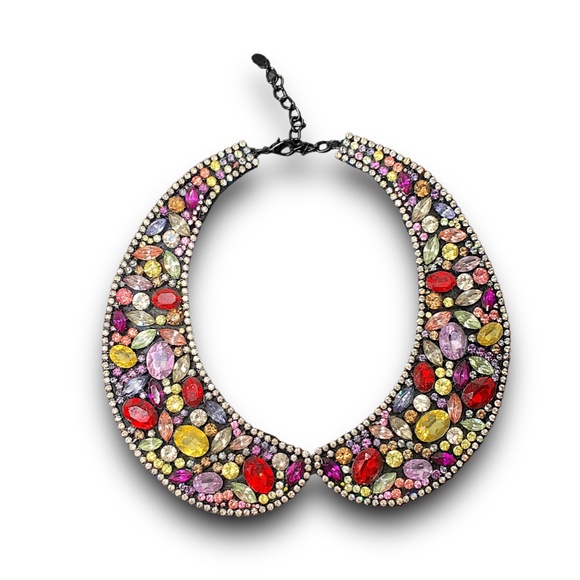 BEJEWELED STATEMENT NECKLACE / COLLAR - Picture 4 of 5
